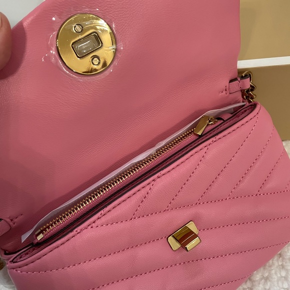 New Tory Burch handbag Kira Chevron chain wallet bag - Picture 5 of 11